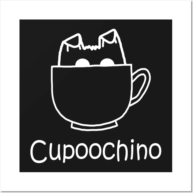 Cupoochino White Wall Art by PelicanAndWolf